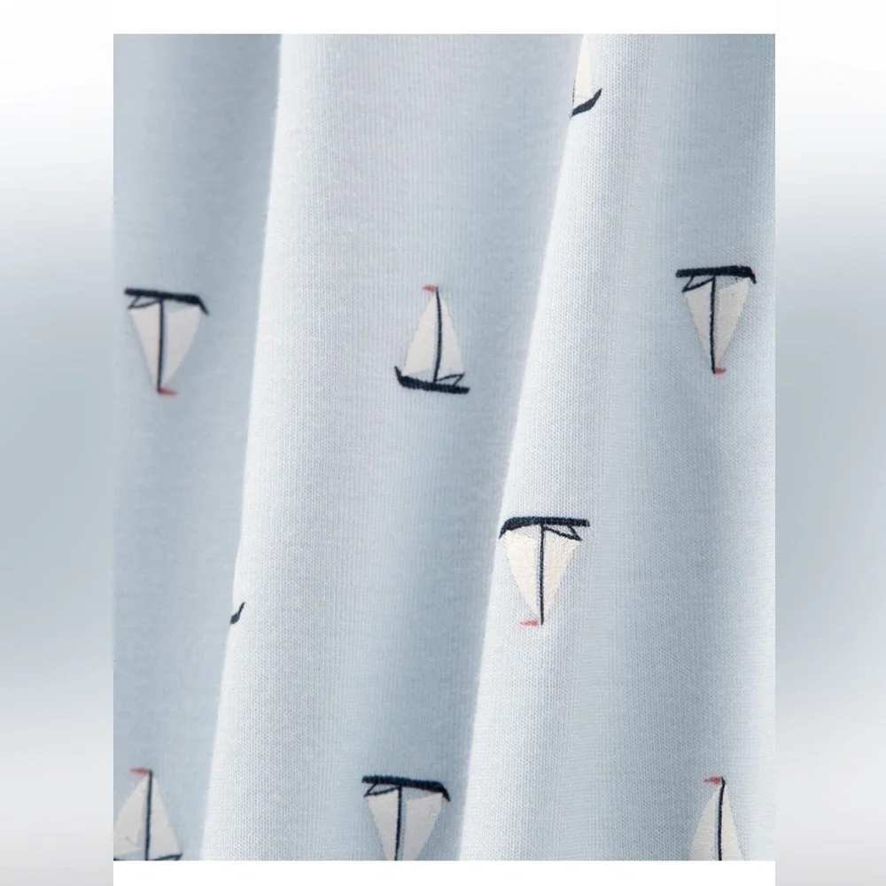 Carter’s PurelySoft Sailboat Zip Footie Sleeper 3-6M